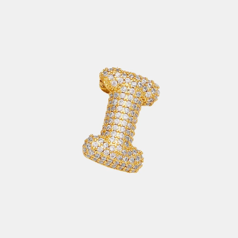 EmberLuxe "Glimmer" Bubble Letter Pendant (A - K) - Ivory Embers