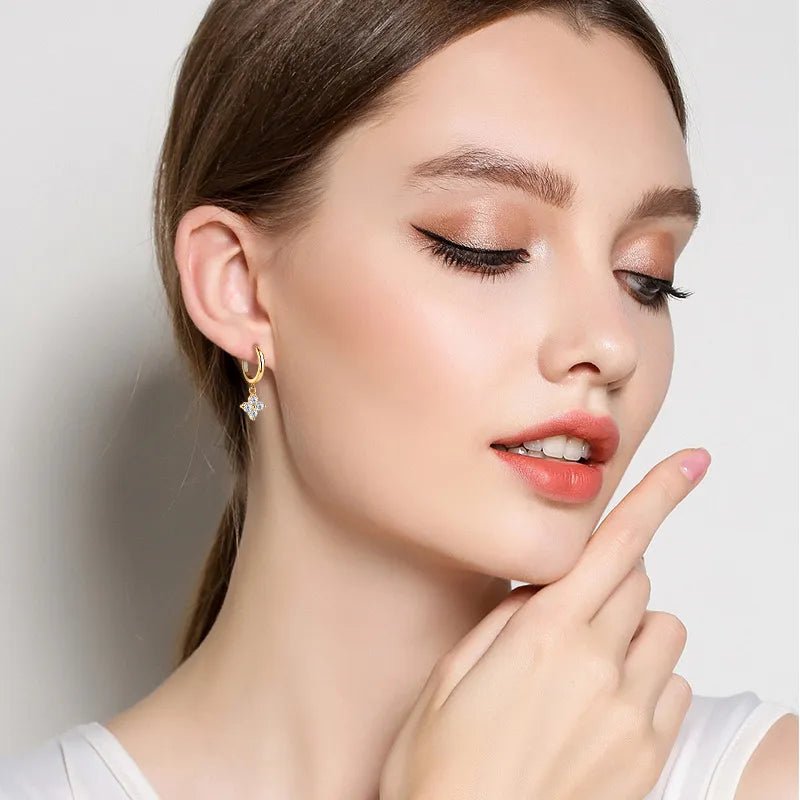 LustraDrop Earrings - Ivory Embers