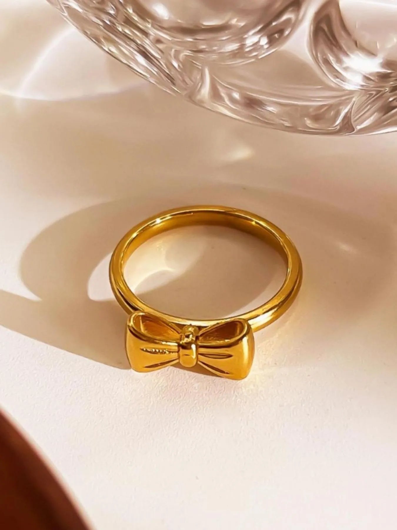 GoldenBow Ring - Ivory Embers