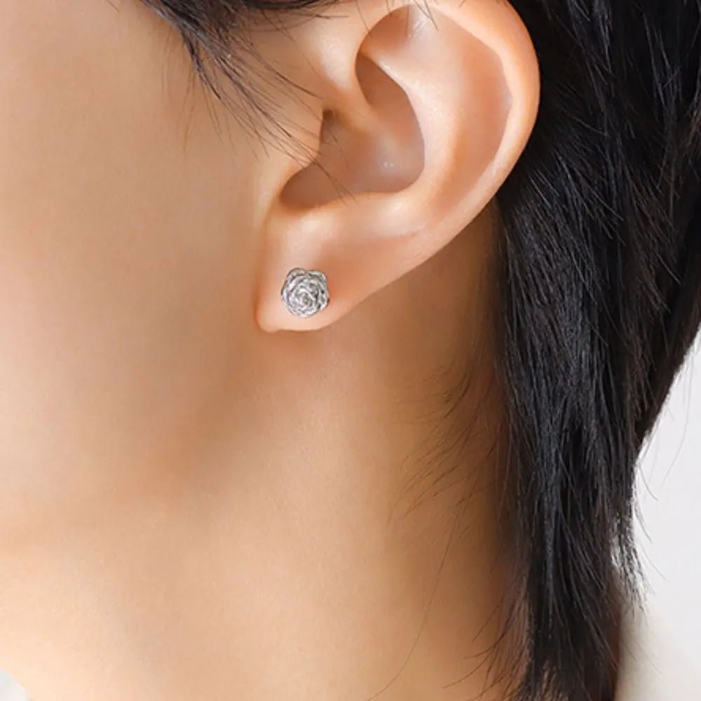Petal Gleam Studs - Ivory Embers