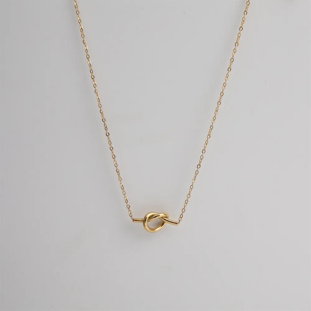 Solstice Knot Necklace - Ivory Embers