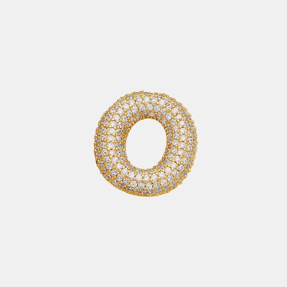 EmberLuxe "Glimmer" Bubble Letter Pendant (L - U) - Ivory Embers