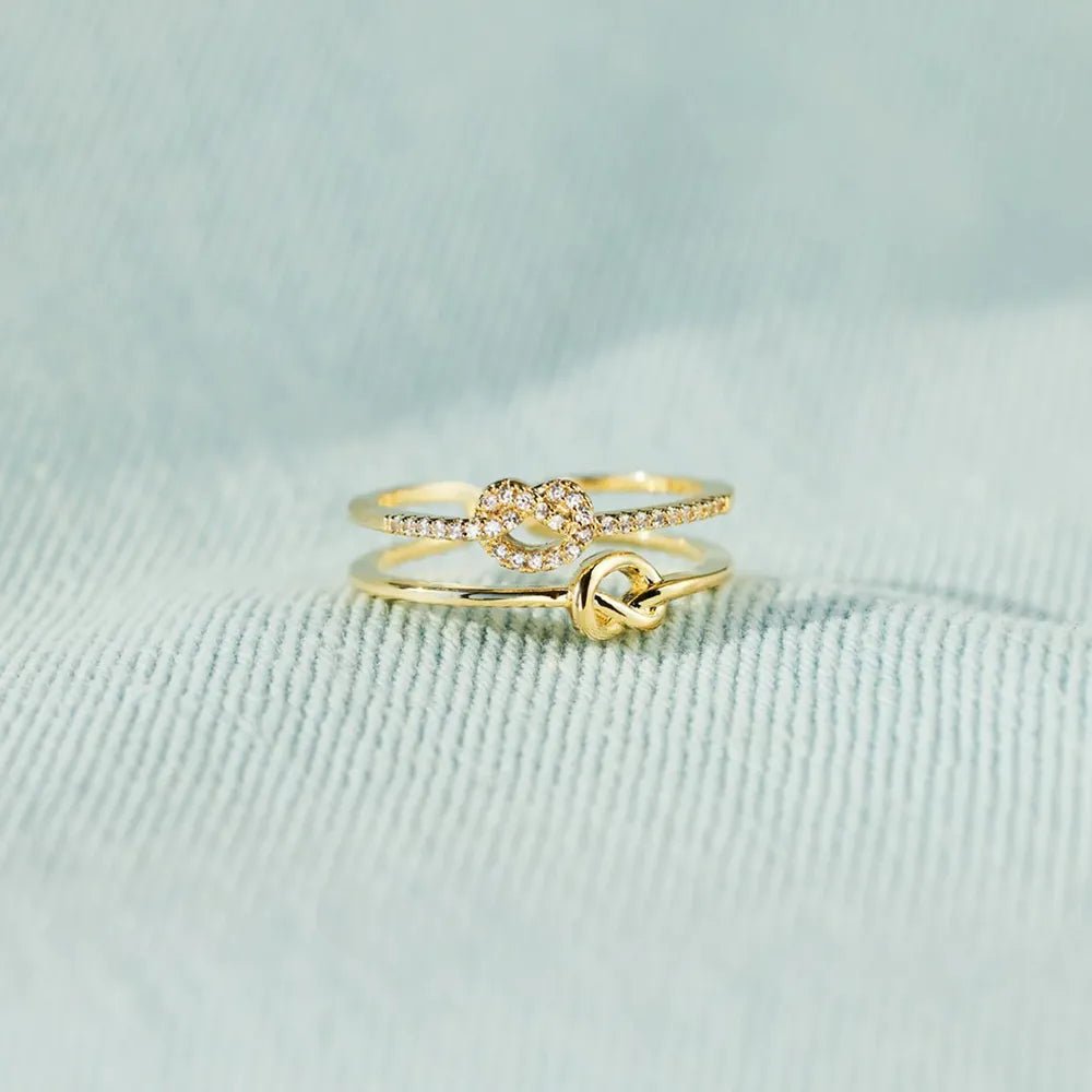 EmberBind Knot Ring - Ivory Embers