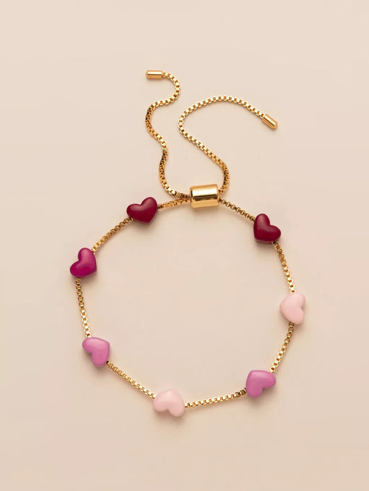 HeartBond Copper Bracelet - Ivory Embers