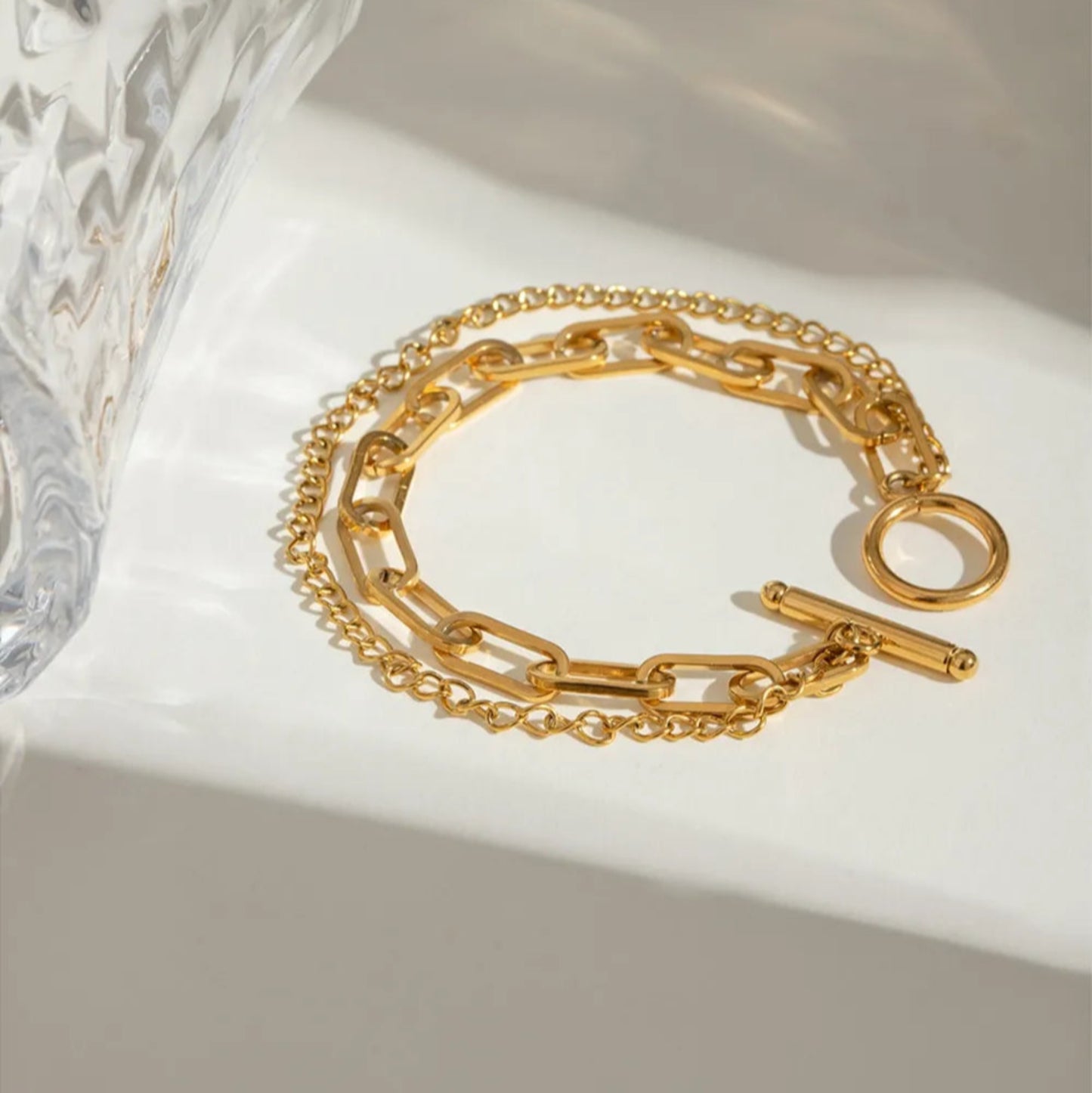 LumenLink Bracelet - Ivory Embers