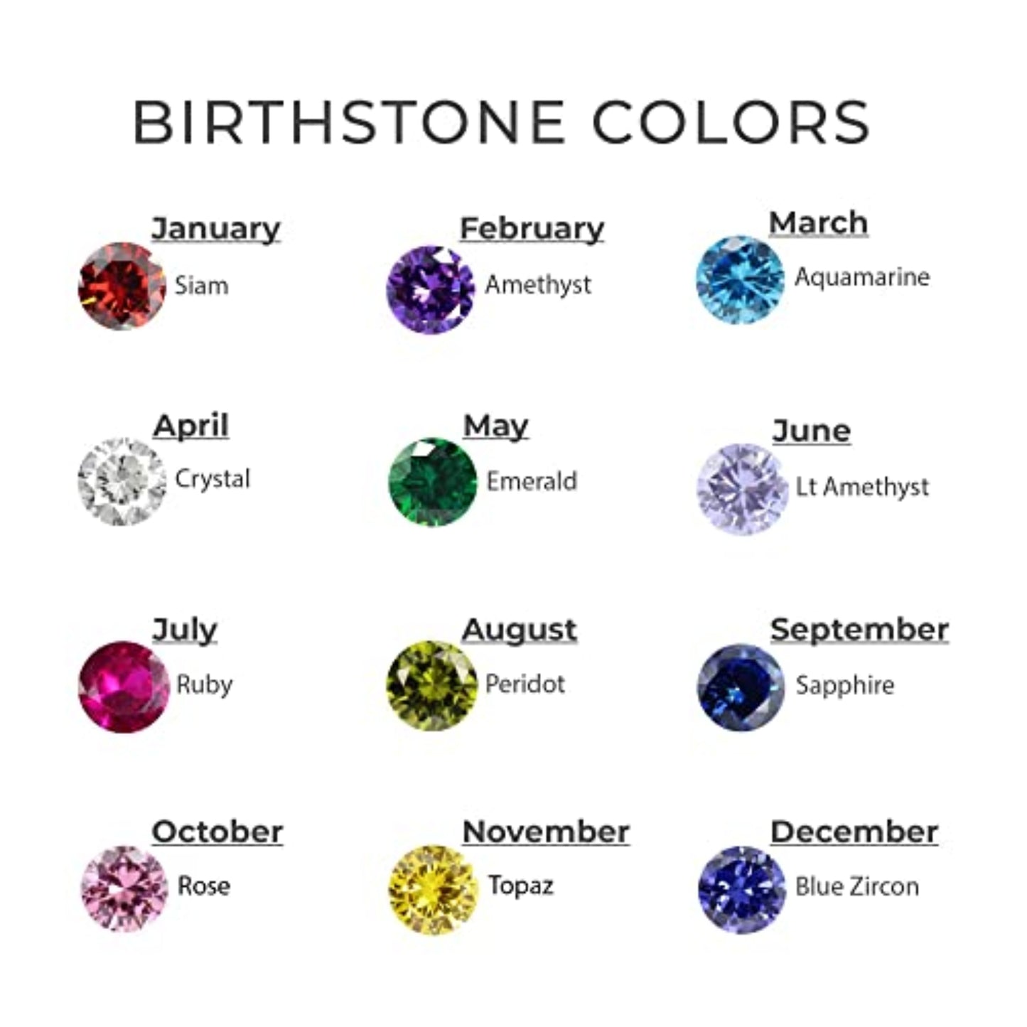 EmberTrue Birthstone Bands - Ivory Embers