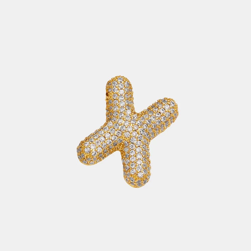 EmberLuxe "Glimmer" Bubble letter Pendant (V - Z) - Ivory Embers