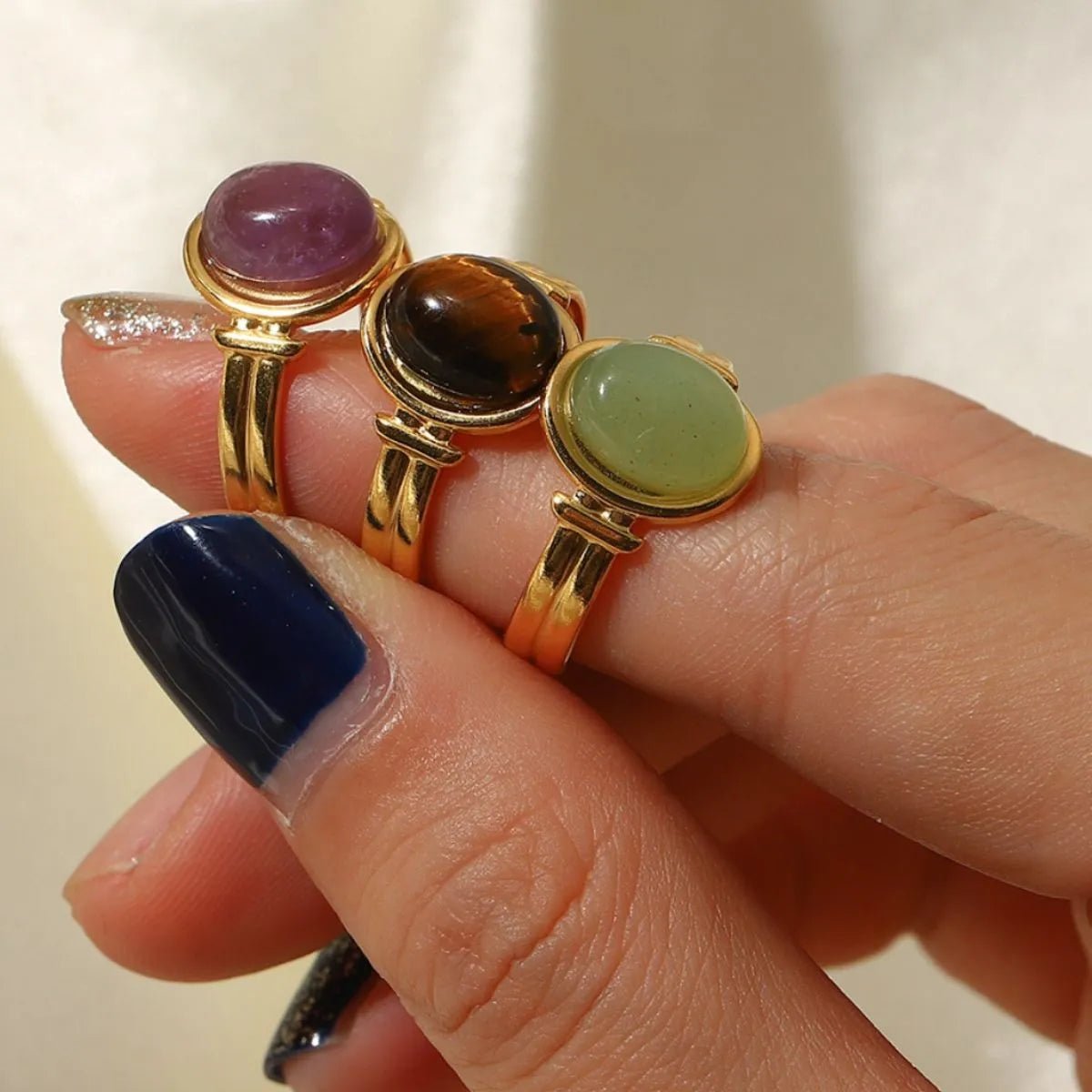 EmberStone Vintage Ring - Ivory Embers