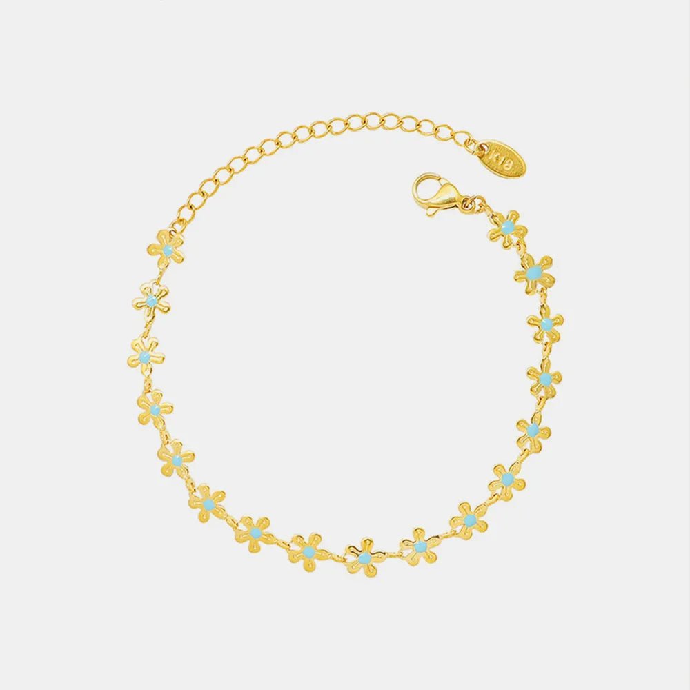 The Golden Bloom Bracelet - Ivory Embers