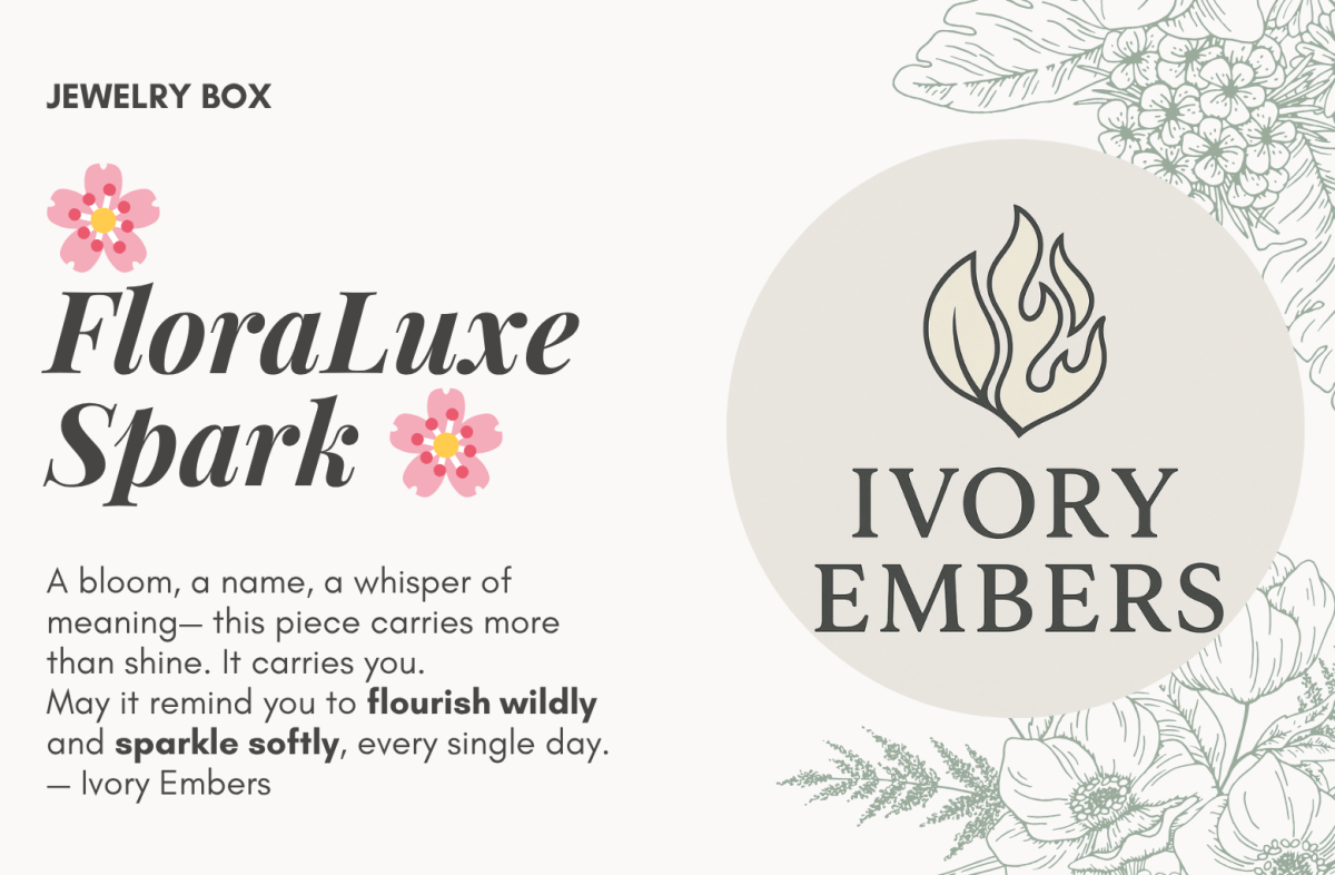 FloraLuxe Spark - Ivory Embers