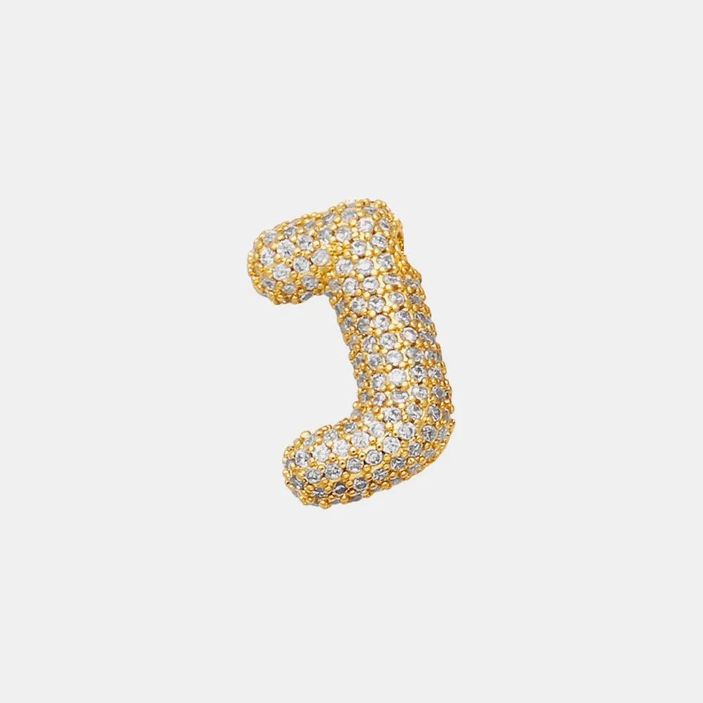 EmberLuxe "Glimmer" Bubble Letter Pendant (A - K) - Ivory Embers