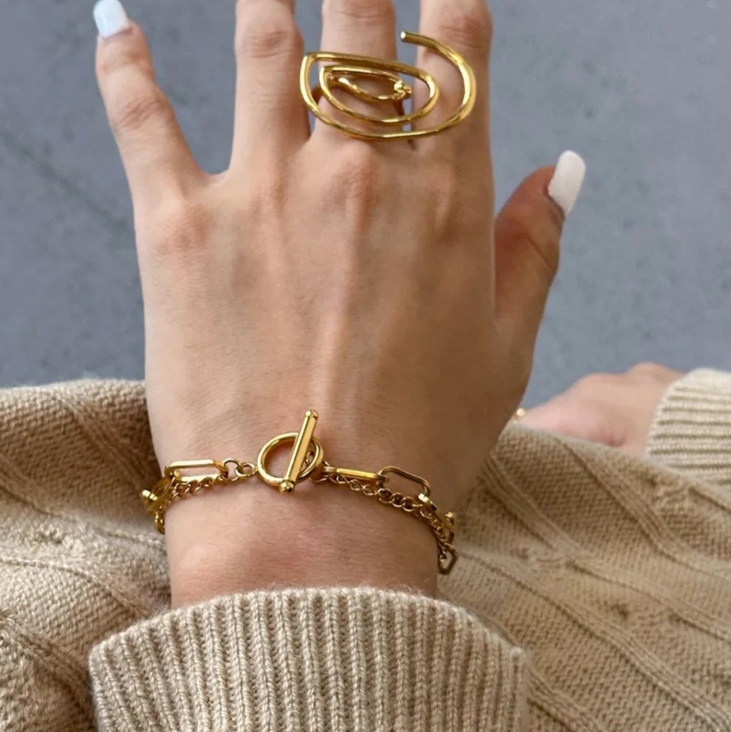 LumenLink Bracelet - Ivory Embers