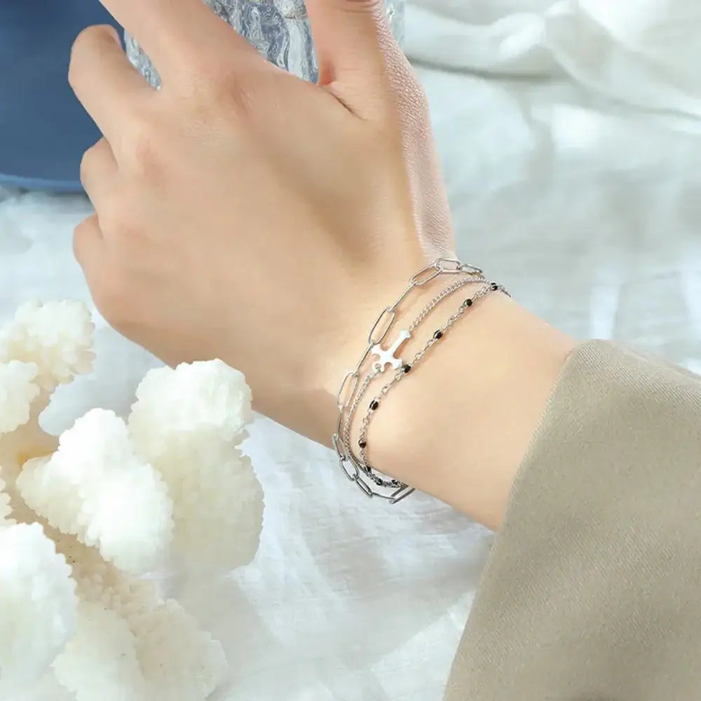 Layerlight Chain Bracelet - Ivory Embers