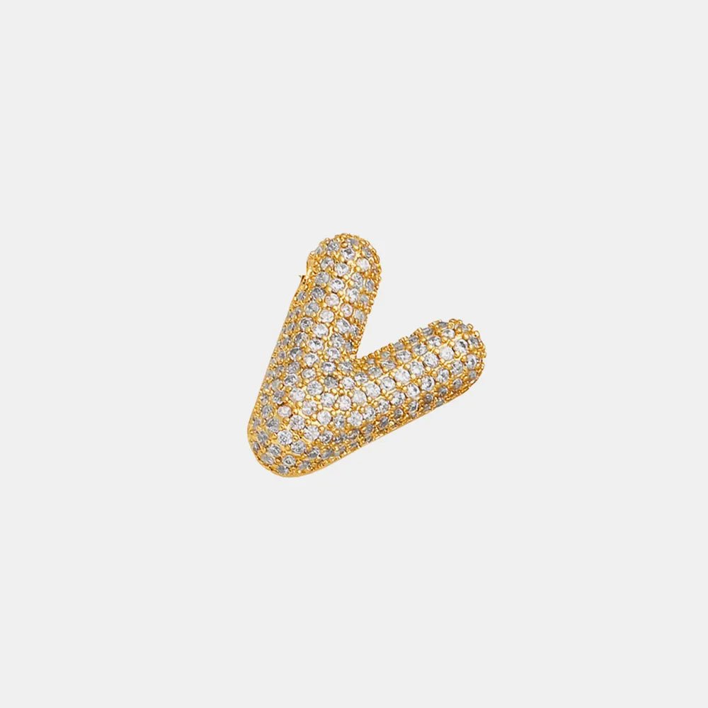 EmberLuxe "Glimmer" Bubble letter Pendant (V - Z) - Ivory Embers