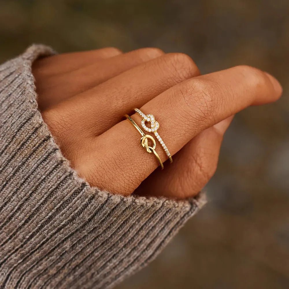 EmberBind Knot Ring - Ivory Embers