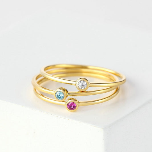 EmberTrue Birthstone Bands - Ivory Embers