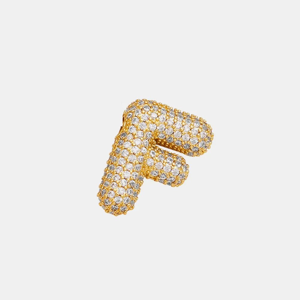 EmberLuxe "Glimmer" Bubble Letter Pendant (A - K) - Ivory Embers