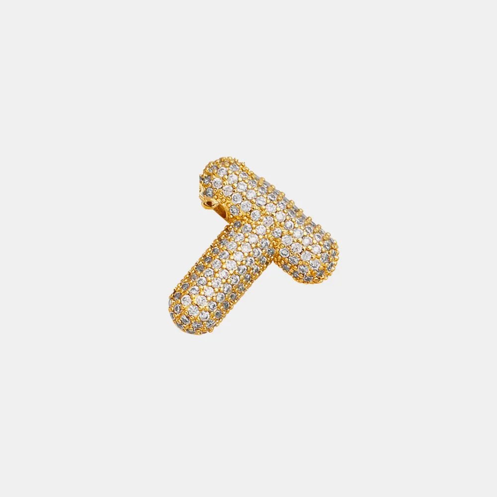 EmberLuxe "Glimmer" Bubble Letter Pendant (L - U) - Ivory Embers