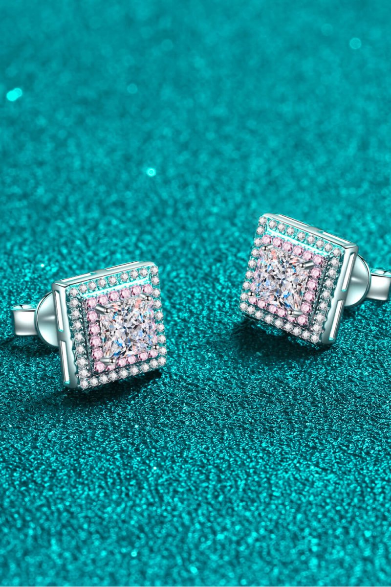 StarFire Square Earrings - Ivory Embers