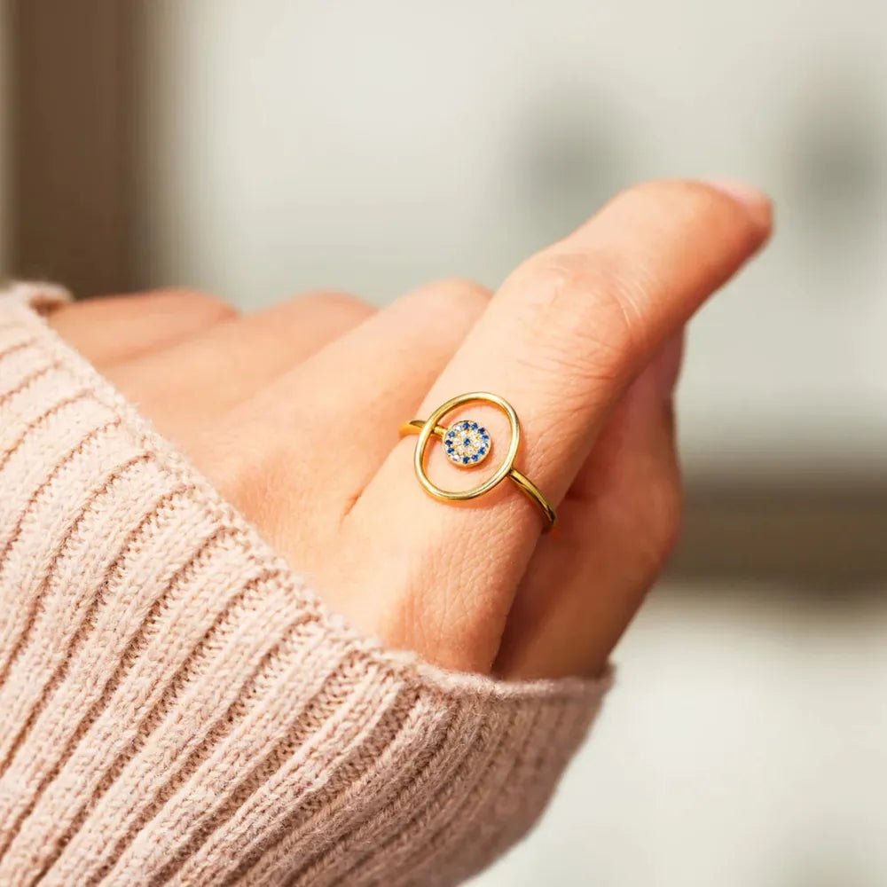 Celestia Eye Ring - Ivory Embers