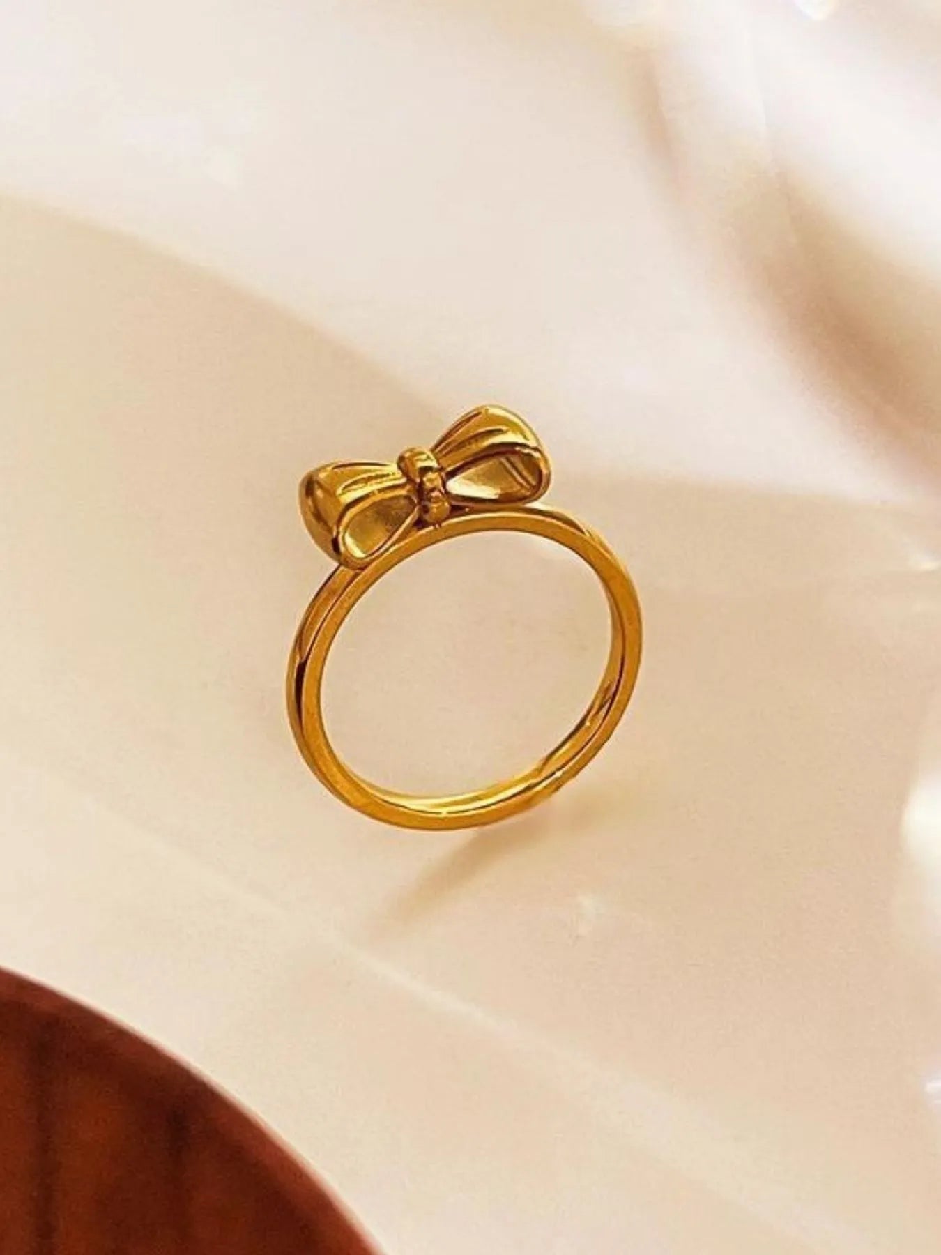 GoldenBow Ring - Ivory Embers