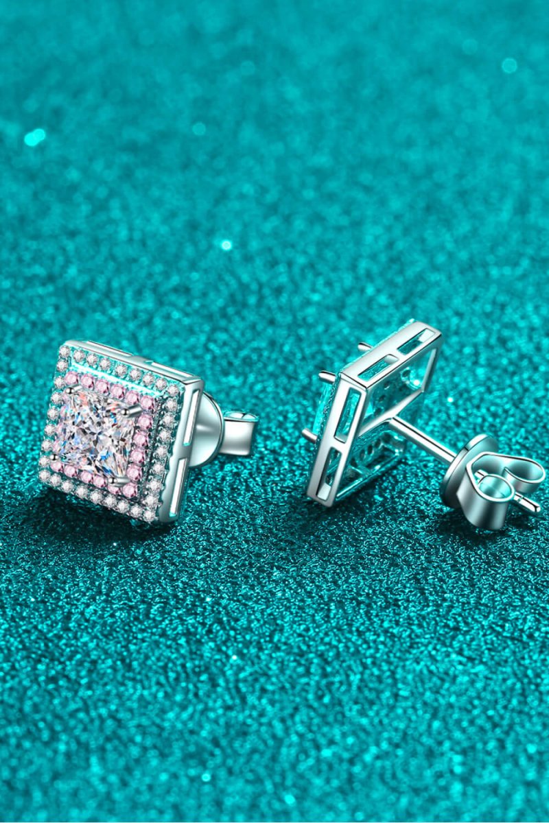 StarFire Square Earrings - Ivory Embers