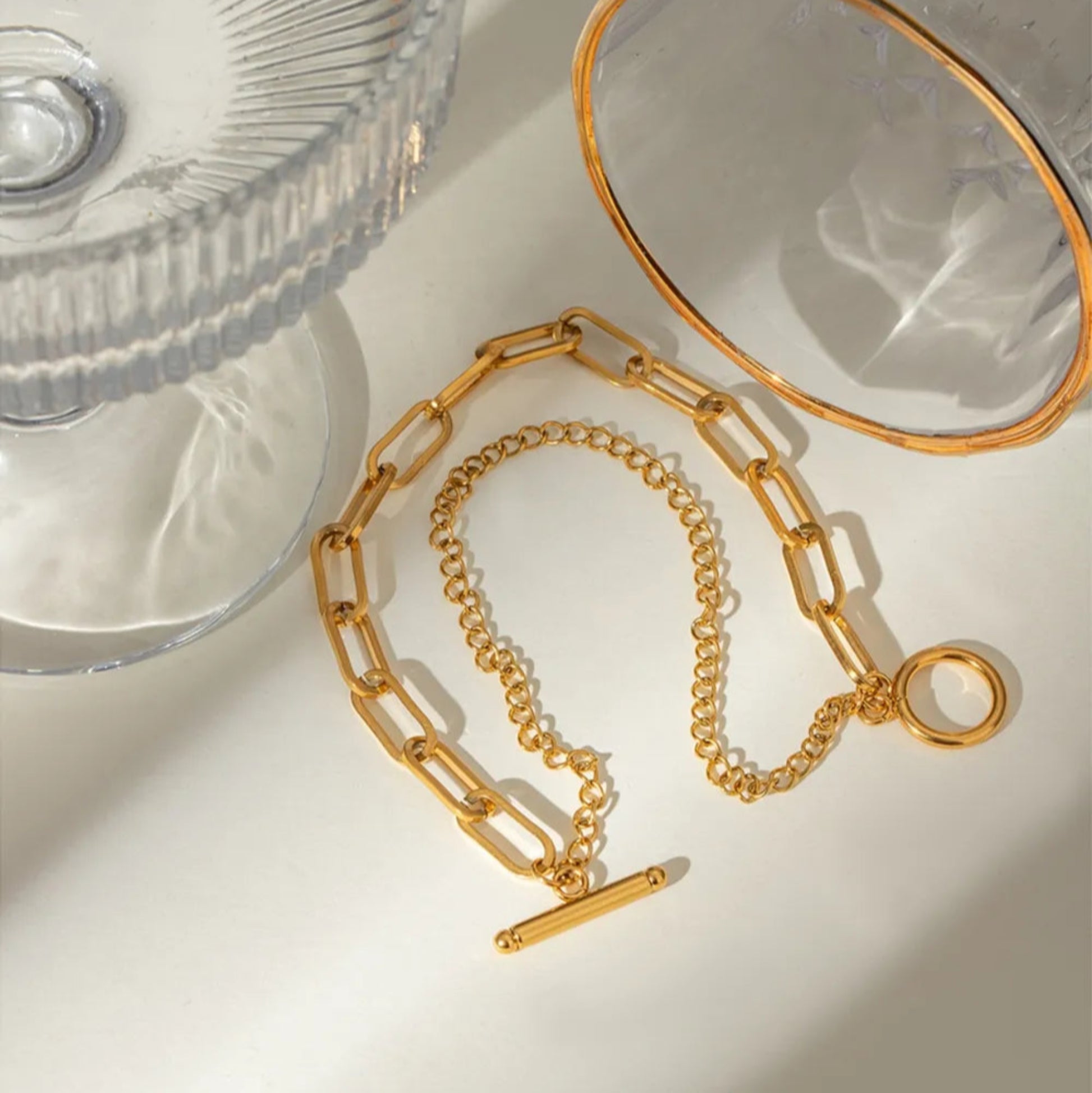 LumenLink Bracelet - Ivory Embers