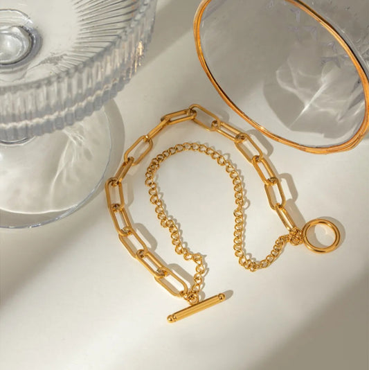 LumenLink Bracelet - Ivory Embers