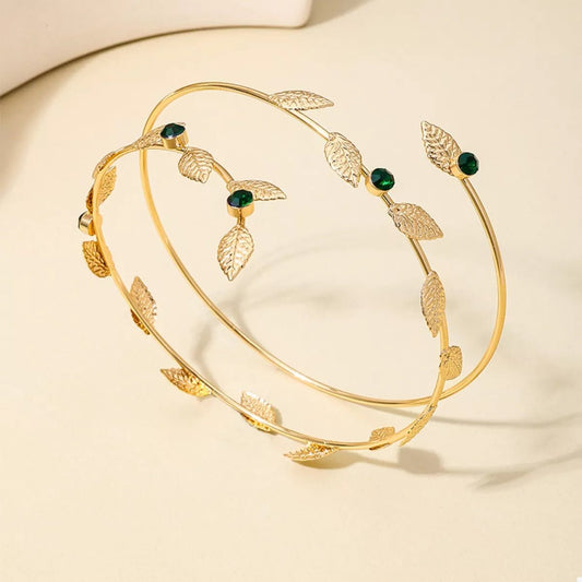GlimmerLeaf Bracelet - Ivory Embers