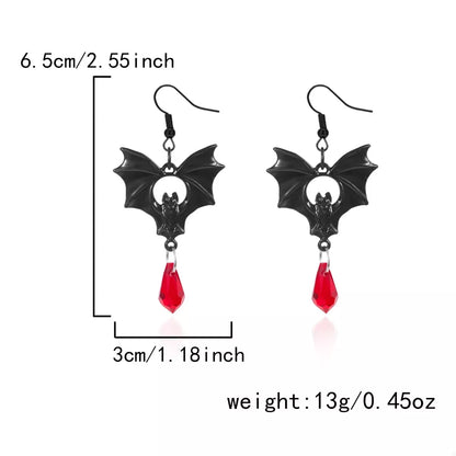 Twilight Wing Drop Earrings - Ivory Embers