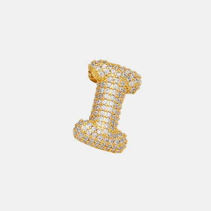 EmberLuxe "Glimmer" Bubble Letter Pendant (A - K) - Ivory Embers