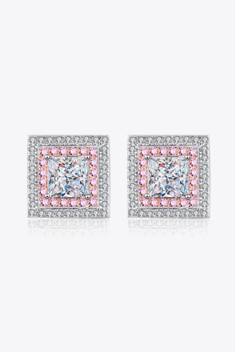 StarFire Square Earrings - Ivory Embers