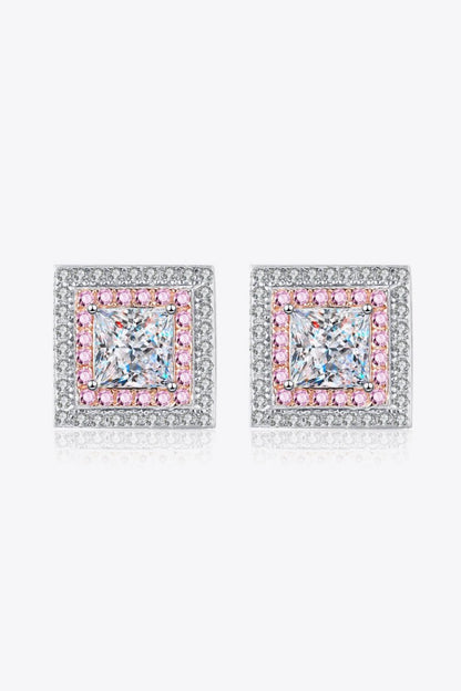 StarFire Square Earrings - Ivory Embers