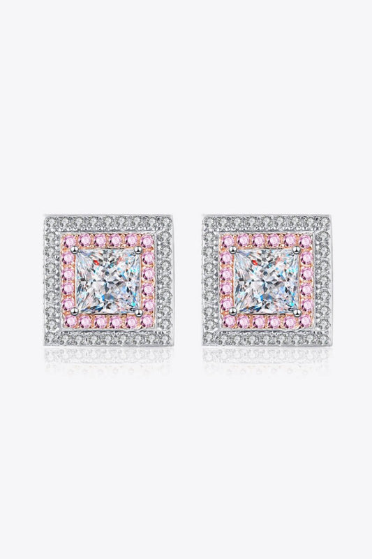 StarFire Square Earrings - Ivory Embers