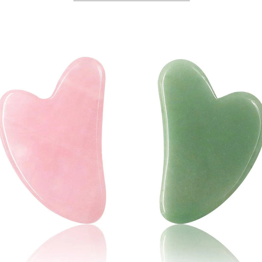 The Whisper Curve: Jade Gua Sha Tool - Ivory Embers