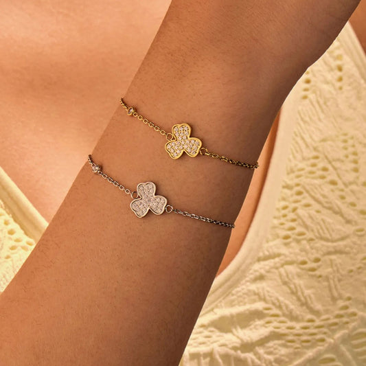 Lumen Clover Bracelet - Ivory Embers