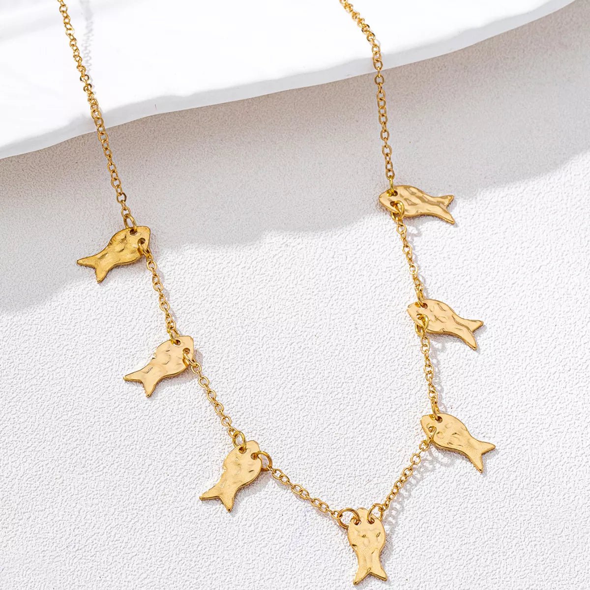 Gilded Current Necklace - Ivory Embers