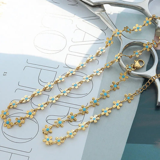 The Golden Bloom Bracelet - Ivory Embers