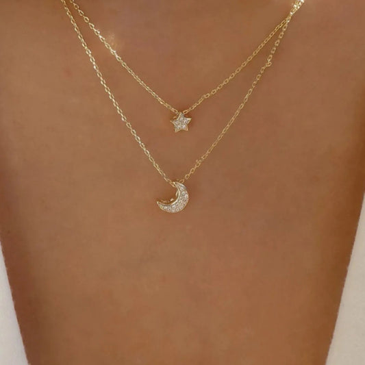 Celestia Drift Necklace - Ivory Embers