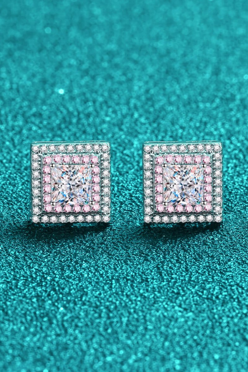 StarFire Square Earrings - Ivory Embers