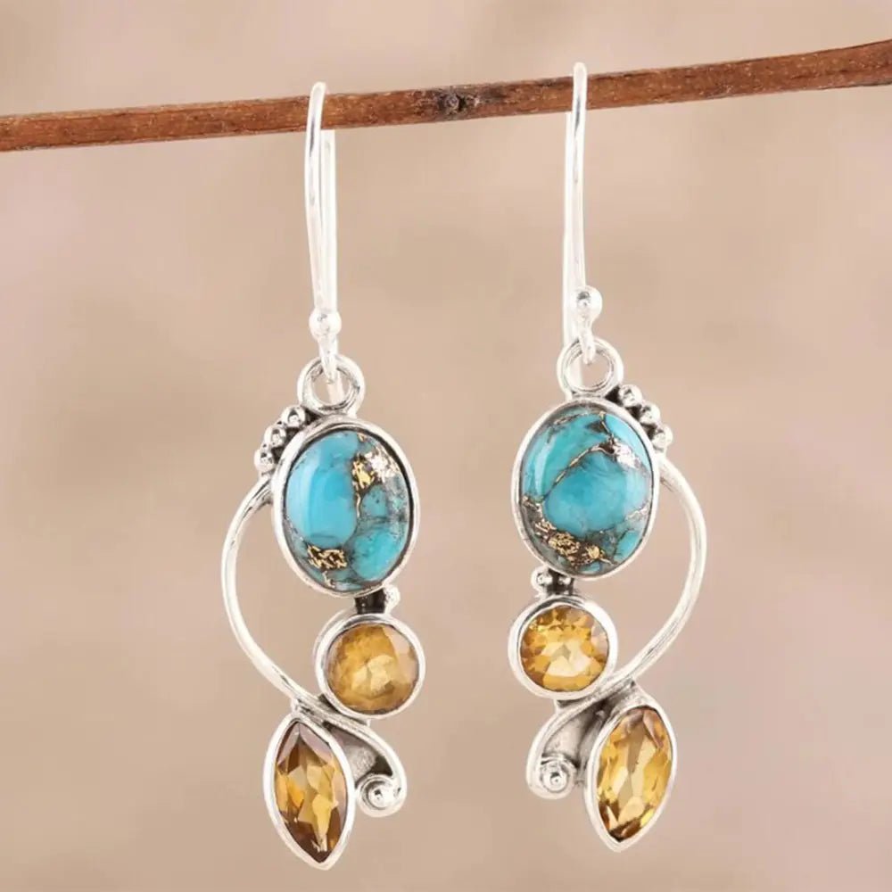 Ember Arc Earrings - Ivory Embers