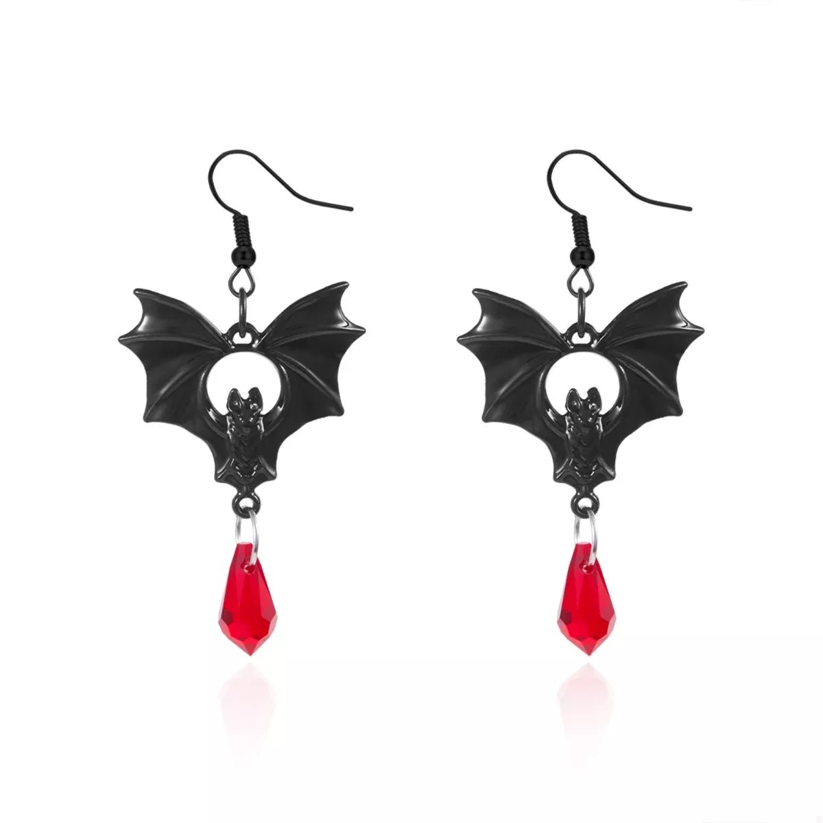Twilight Wing Drop Earrings - Ivory Embers