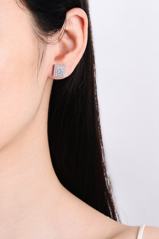 StarFire Square Earrings - Ivory Embers