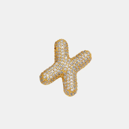 EmberLuxe "Glimmer" Bubble letter Pendant (V - Z) - Ivory Embers