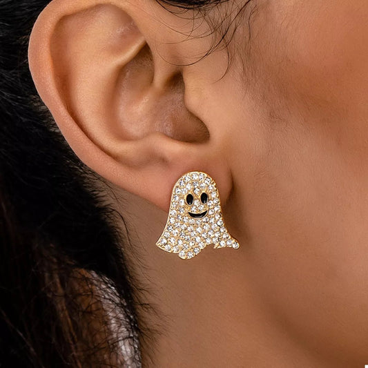 Ethereal Spirit Stud Earrings - Ivory Embers