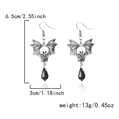 Twilight Wing Drop Earrings - Ivory Embers