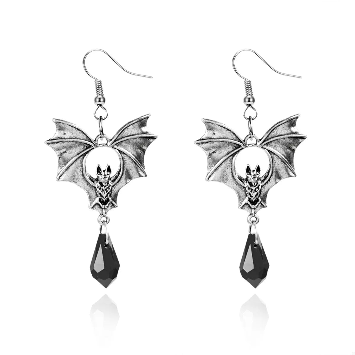 Twilight Wing Drop Earrings - Ivory Embers