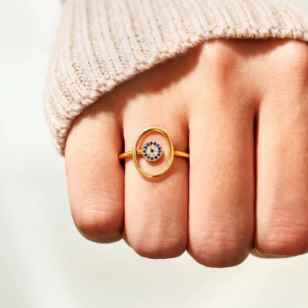 Celestia Eye Ring - Ivory Embers