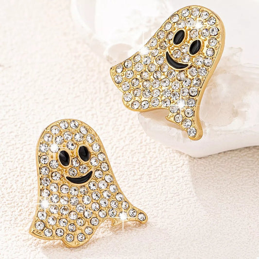 Ethereal Spirit Stud Earrings - Ivory Embers