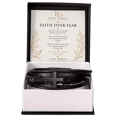 Faith Over Fear Bracelet - Ivory Embers